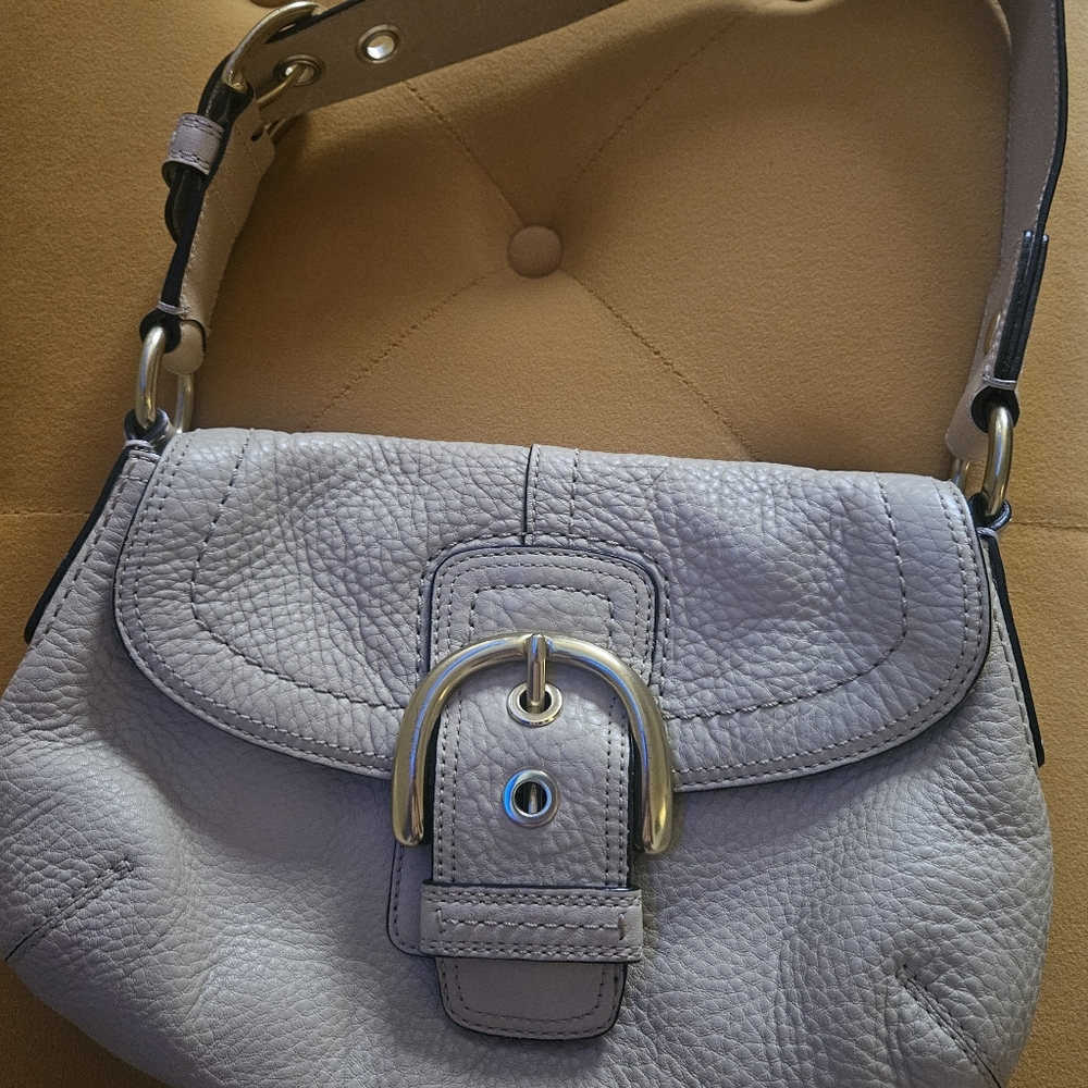 Authentic Cream Coach Soho Satchel Bag